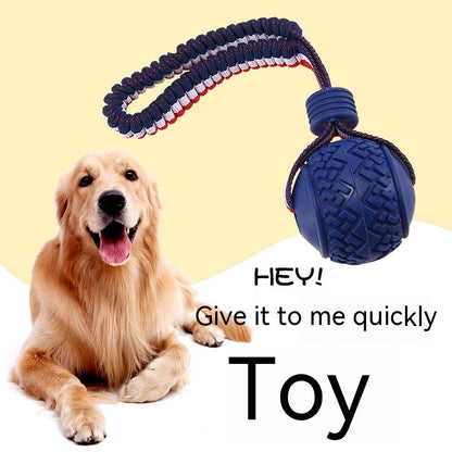 Sturdy Dog Teething Ball with Rope