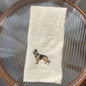 Decorative Dog Embroidered Bath Towel