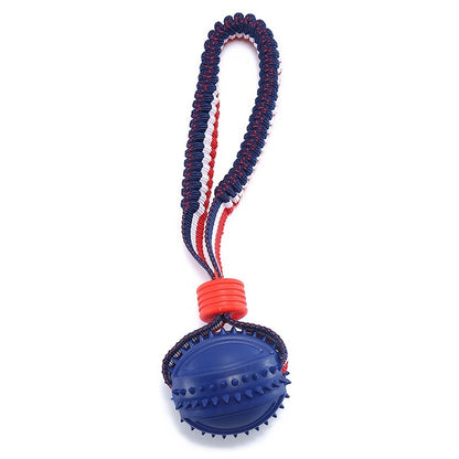 Sturdy Dog Teething Ball with Rope