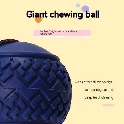 Sturdy Dog Teething Ball with Rope