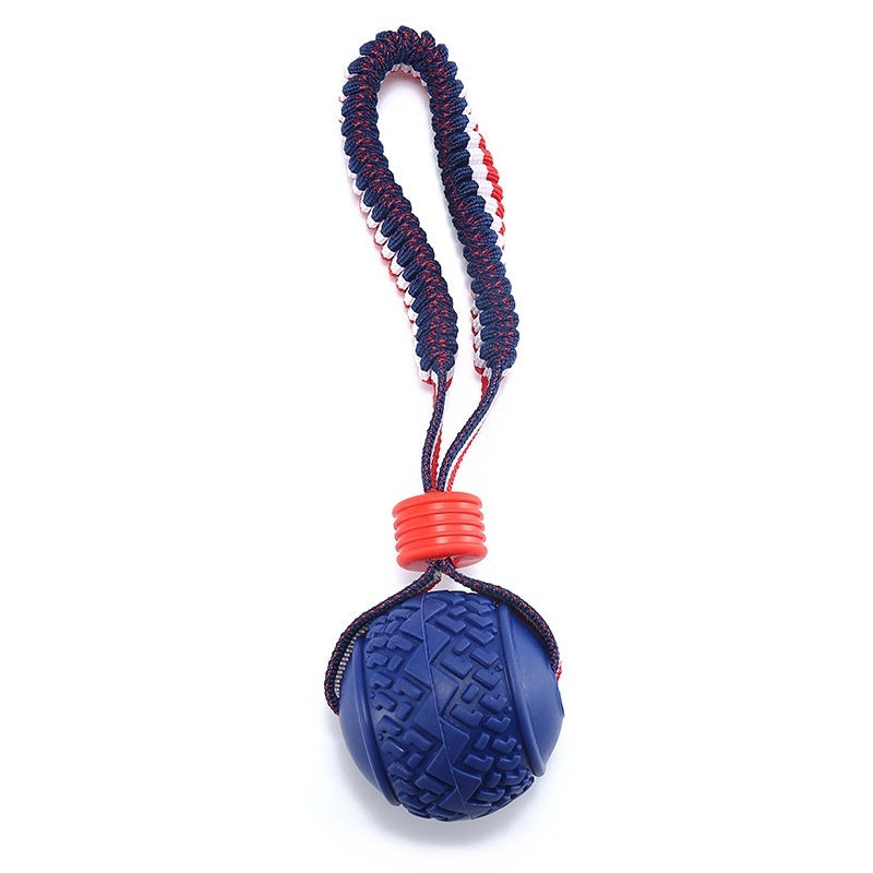 Sturdy Dog Teething Ball with Rope