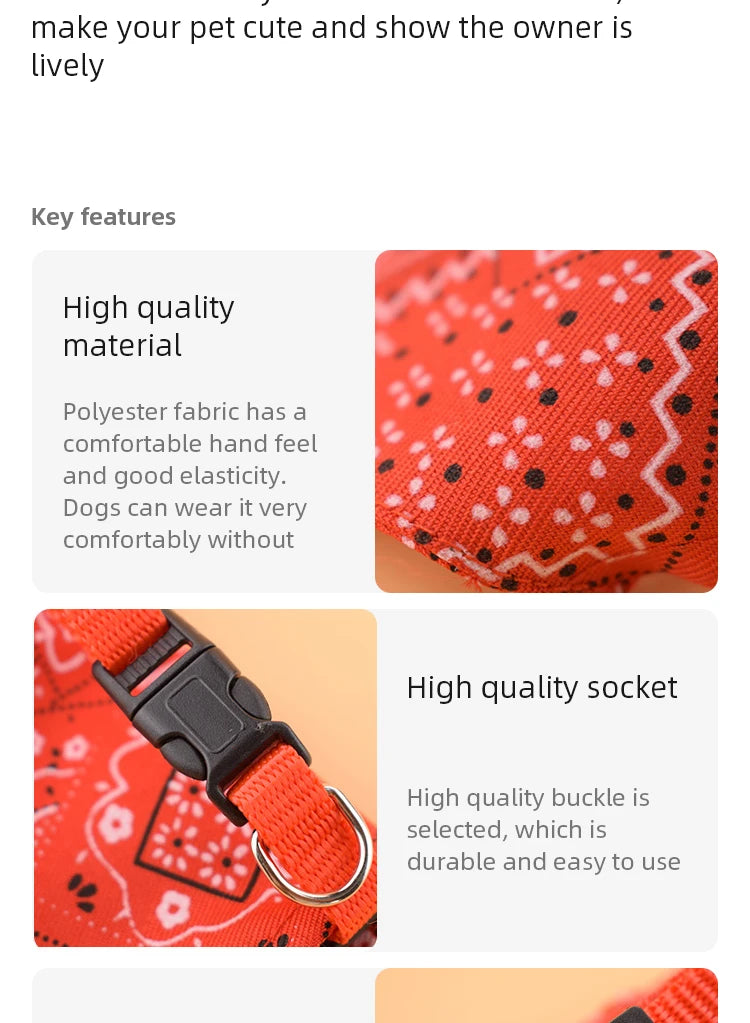Adjustable Stylish Dog Bibs - JK Bargains