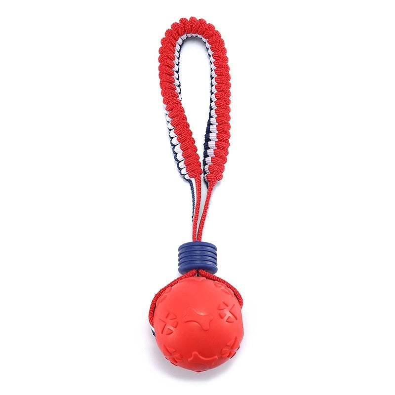 Sturdy Dog Teething Ball with Rope