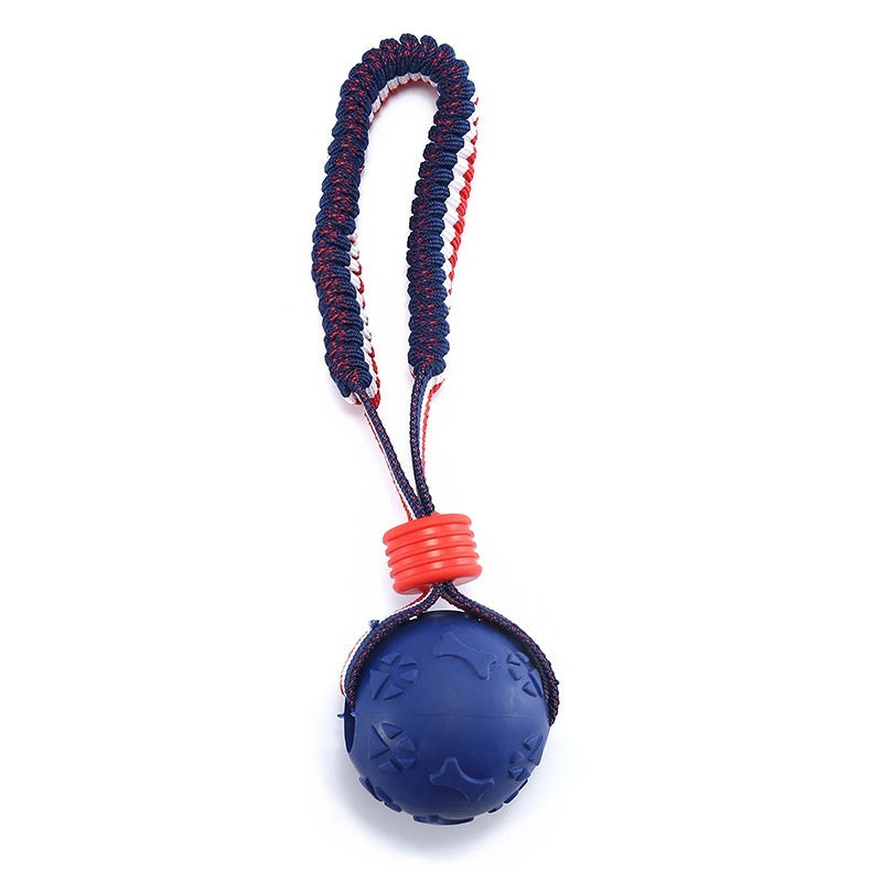 Sturdy Dog Teething Ball with Rope