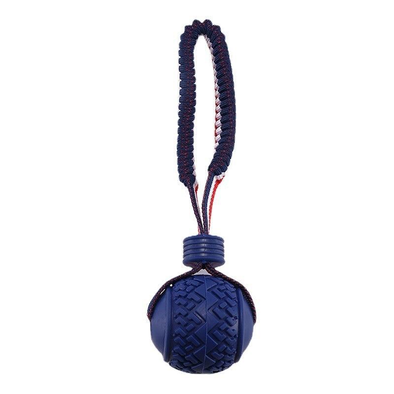 Sturdy Dog Teething Ball with Rope