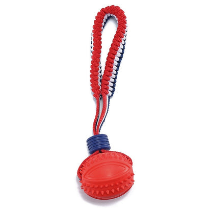 Sturdy Dog Teething Ball with Rope