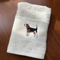 Decorative Dog Embroidered Bath Towel